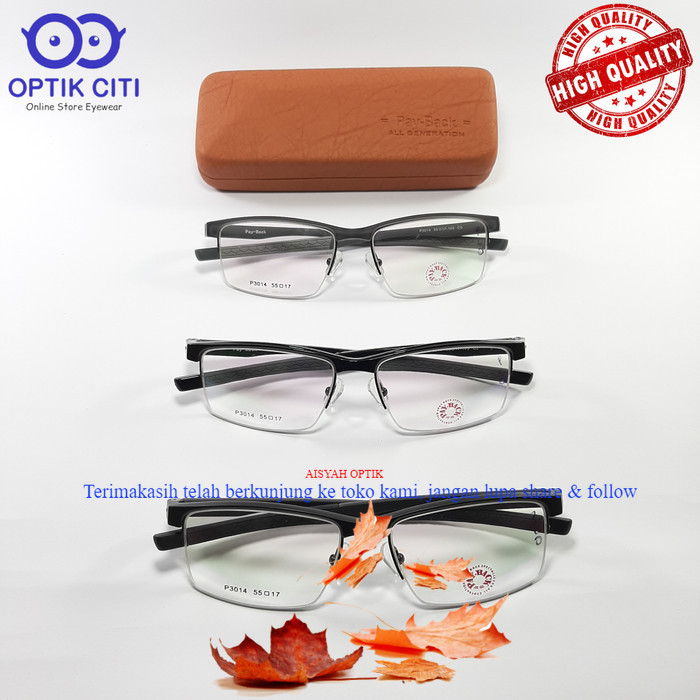 frame kacamata pria pay back original 3014 sporty ringan lentur