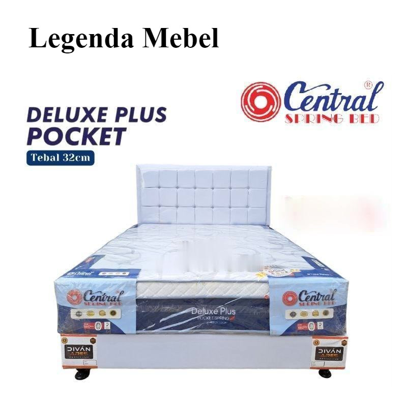 "( Bisa COD )" Kasur Springbed Central DELUXE PLUSH POCKET / Matras Deluxe Plush Poket / Kasur Centr