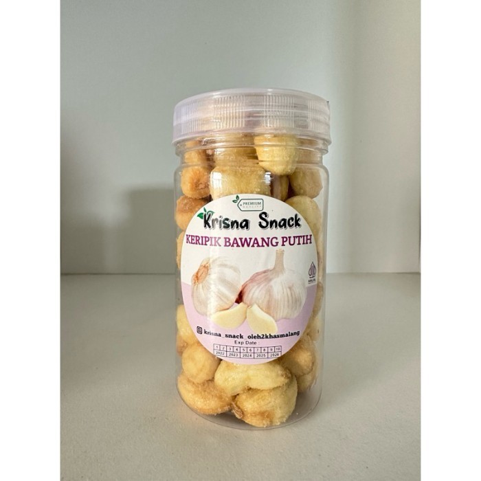 

New Keripik Bawang Putih Utuh (White Garlic) - original, Toples
