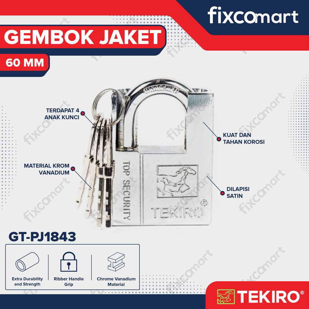 TEKIRO GEMBOK JAKET 60  MM - PADLOCK JACKET
