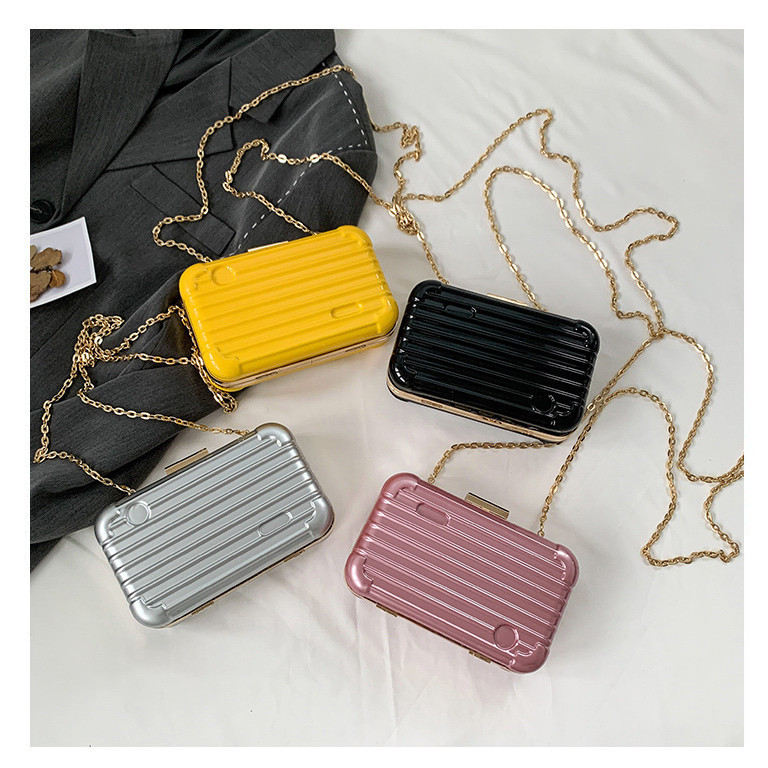 2pcs bisa 1kg Tas Pesta Import Tas Koper Mini Tas Selempang Wanita Slingbag Hadiah hari guru Kado Gu