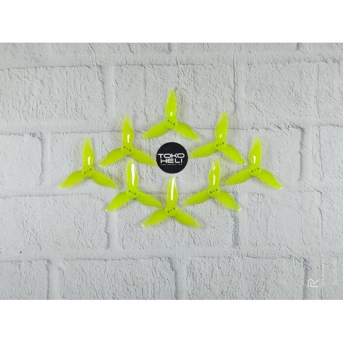 4 Pair Gemfan Hurricane 2023 3 Blade 2" Propeller - Yellow