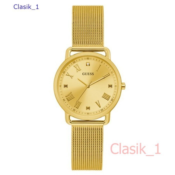 Original 100% GUESS GW0031L2  Avery Jam Tangan Wanita  Gold Mesh