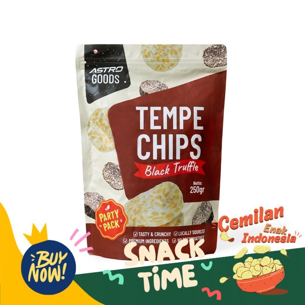 

PROMO SPESIAL Astro Goods - Keripik Tempe Black Truffle 250g