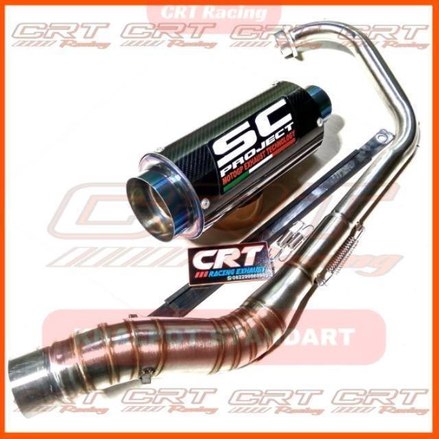 Knalpot Racing Sc Project Cbr150r R15 Gsx150 Cb150r Vixion Sonic150 Satria fu MxKing Megapro Tiger C