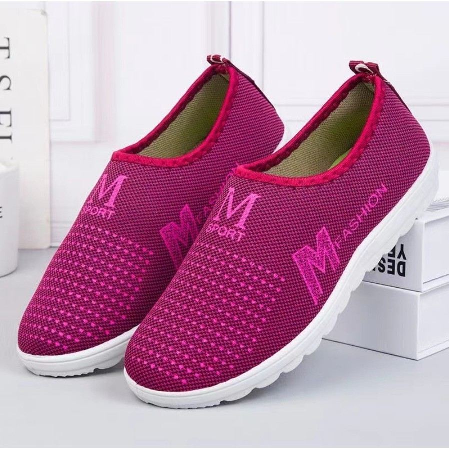 VEBLEN OFFICIAL STORE Sepatu Sneaker Olahraga Wanita Cewek Model Anti Bau Bahan Kain Gaya Korea