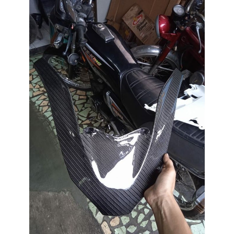 Garnish front panel depan pcx new 160 K1Z karbon kevlar