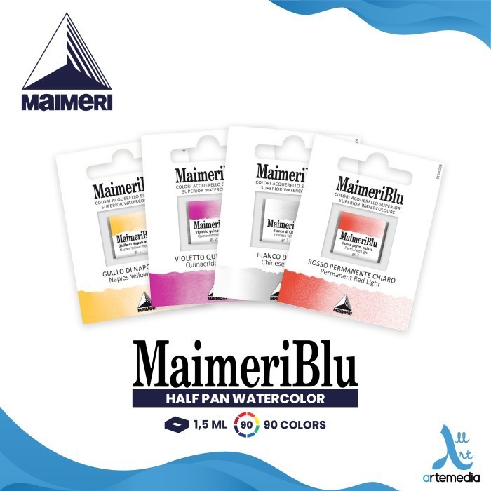 

Maimeri Blu Watercolor Half Pan 1,5ml Cat Air - 01/02