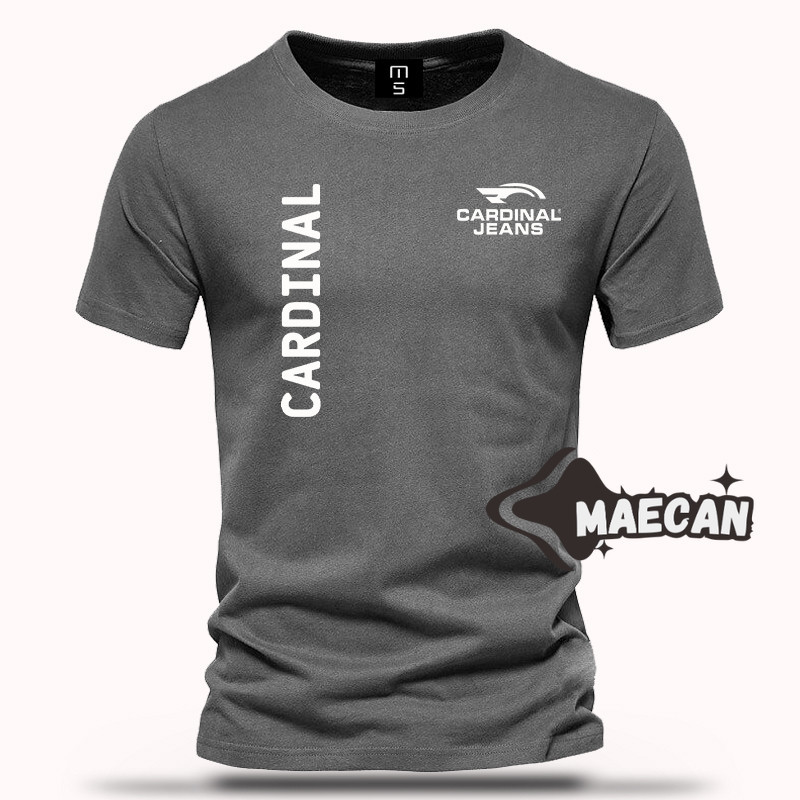 Kaos Pendek Cardinal Jeans Kiri Kanan Putih Baju Pria Wanita Terlaris Cewek Cowok Ramdend