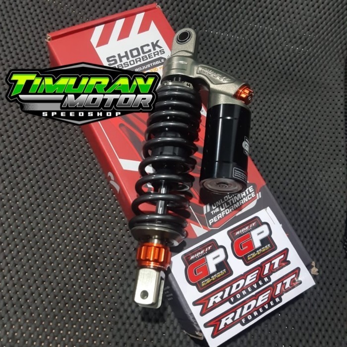 READY SHOCK RIDE IT GP 288 MATIC 330 MM TITANIUM GREY VARIO  BEAT  SCOOPY ORIGINAL
