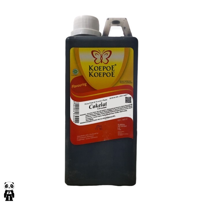 

Koepoe Koepoe Pasta Perisa 1 Liter Komplit Pandan Vanilla Coklat - Coklat