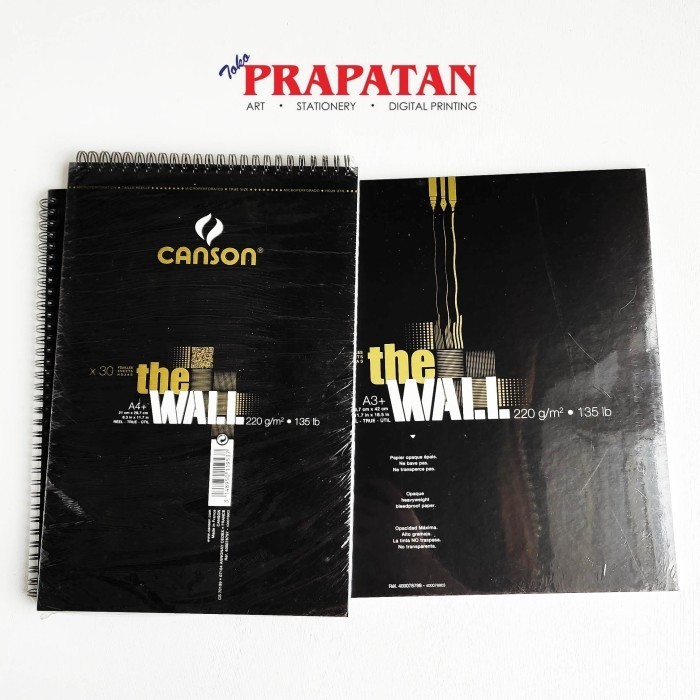 

Canson The Wall Spiral Sketchbook 220gsm - A4+ -YY41