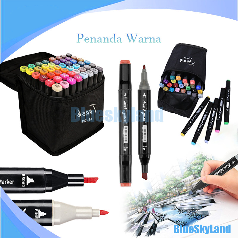 

Sketsa Spidol Umum General Marker Set Animation Markers 12/24/48/80 Warna / Twin Market Set Spidol / Pena Cat Air / Spidol