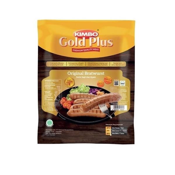 

KIMBO BEEF GOLDPLUS BRATWURST ORIGINAL 360GR