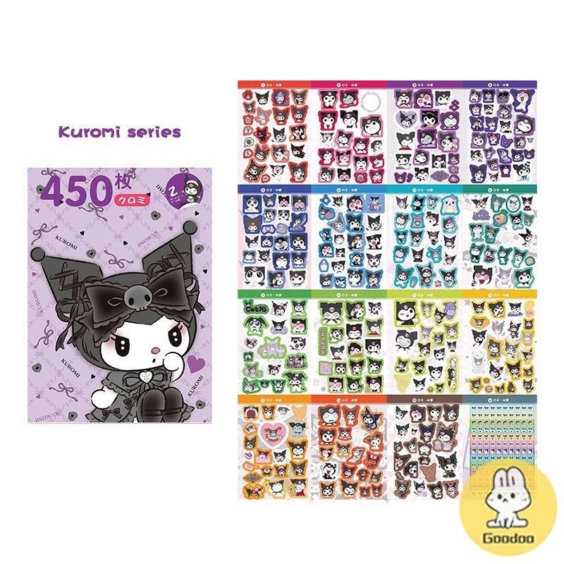 

Kuromi Stiker Scrapbook Melody Cinnamoroll Kartun Tahan Air DIY Stiker Dekoratif - GOOD