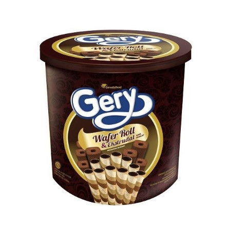 

GERY WAFER ROLL CHOCOLATE 350 GR PROMO KUE LEBARAN TERMURAH