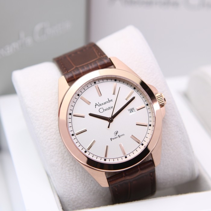 Alexandre christie ac1015 / ac 1015 rosegold brown pria original