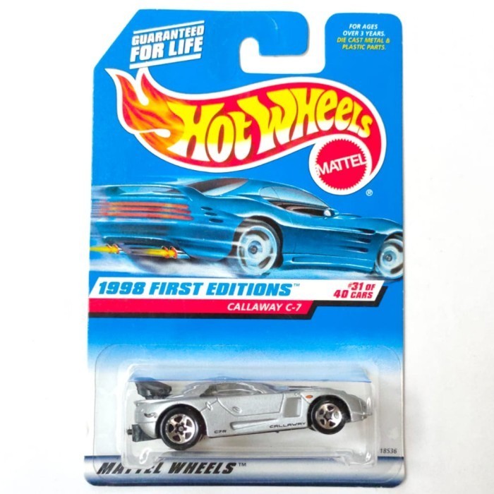 HW Hot Wheels Callaway C7 C-7 C 7 silver 1998 -DD24