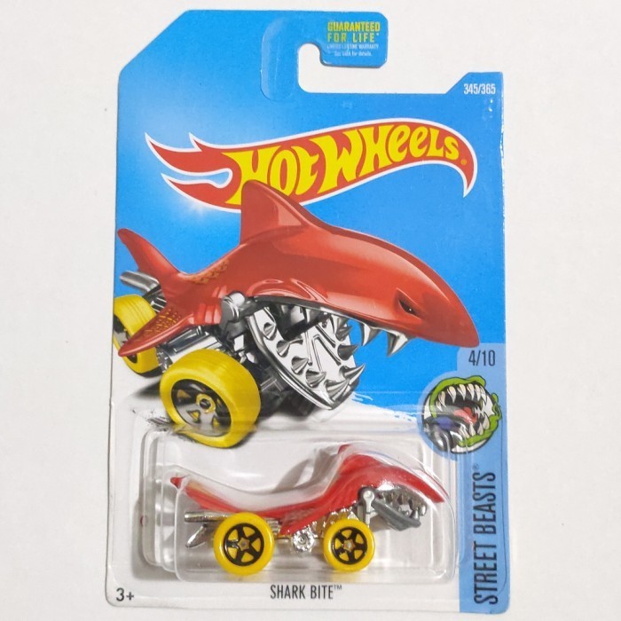 HW Hot Wheels Shark Bite merah -DD24