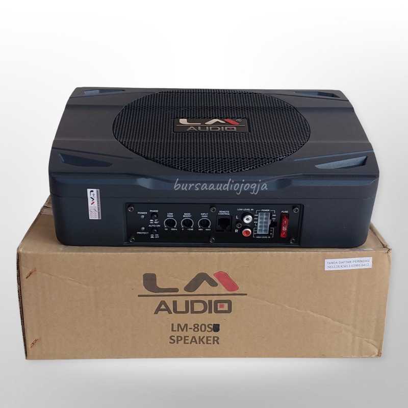 Subwoofer Kolong LM AUDIO Underseat Speaker Active LM-80SS Sub Kolong LM Audio