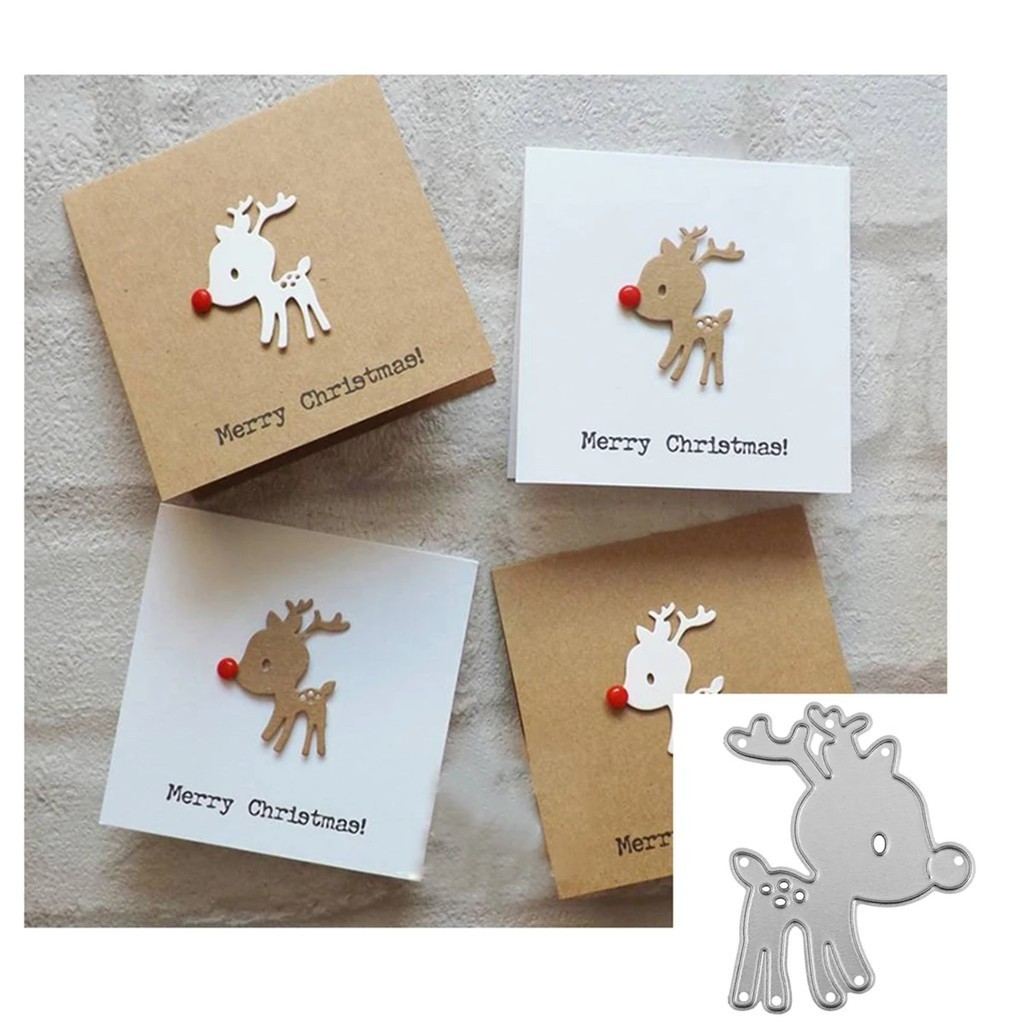 

Christmas Deer Metal Cutting Dies Scrapbooking Stencil Die Cuts Card Making DIY Decorative Craft Embossing Dies