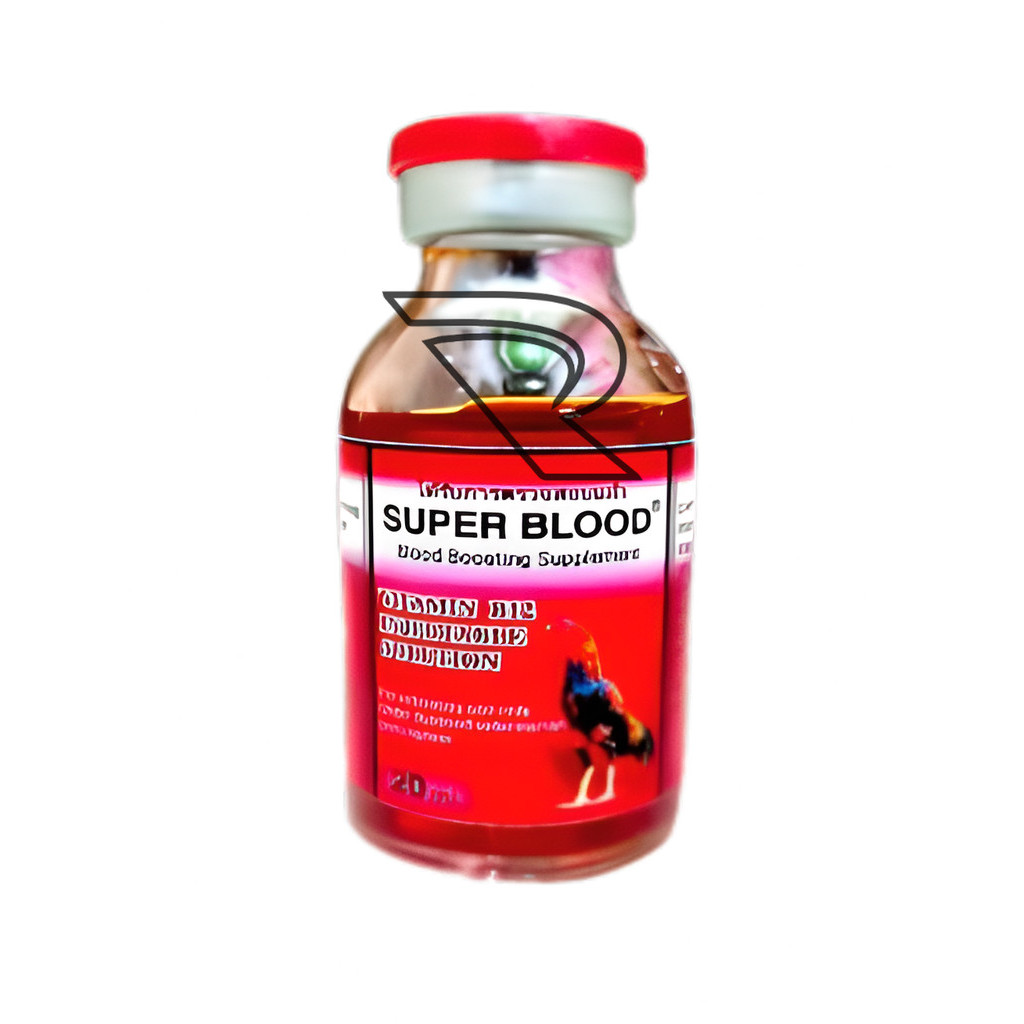 Super Blood Injeksi 20 ml - Doping Mendongkrak Tenaga Membuat Ayam Jadi Galak Kuat Agresif Membuat K