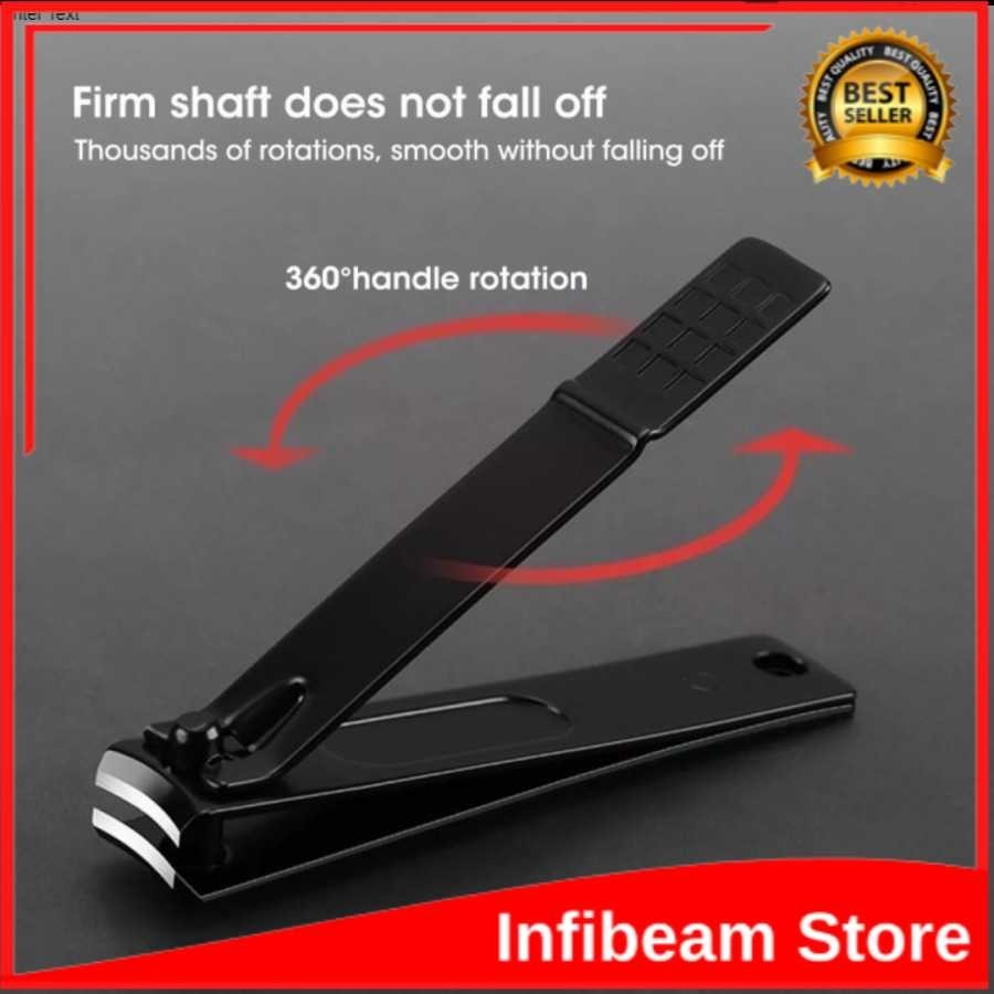 

Gunting Kuku Hitam Jumbo Black Besar Stainless Steel Menicure Pedicure