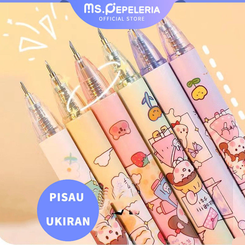 

Pisau utilitas bernilai tinggi aksi dorong dan pisau ukiran tangan/PULPEN PISAU PENCIL KNIFES CUTTER/PENA PISAU STIKER/cutter pen/pemotong kertas stiker lucu-Ms.Pepeleria