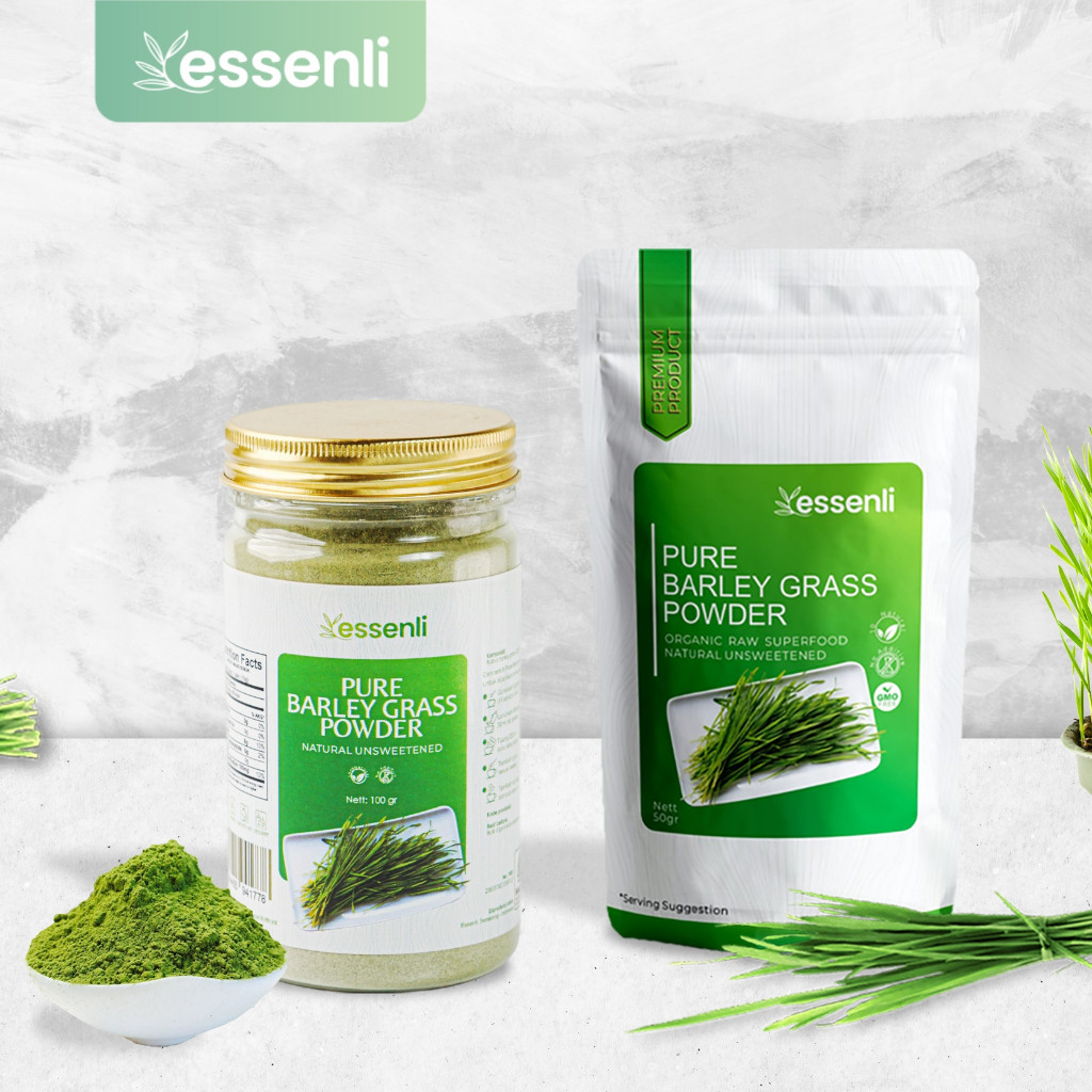 

(dupe) ESSENLI Organic Pure Barleygrass Extract Powder / Bubuk rumput barley murni