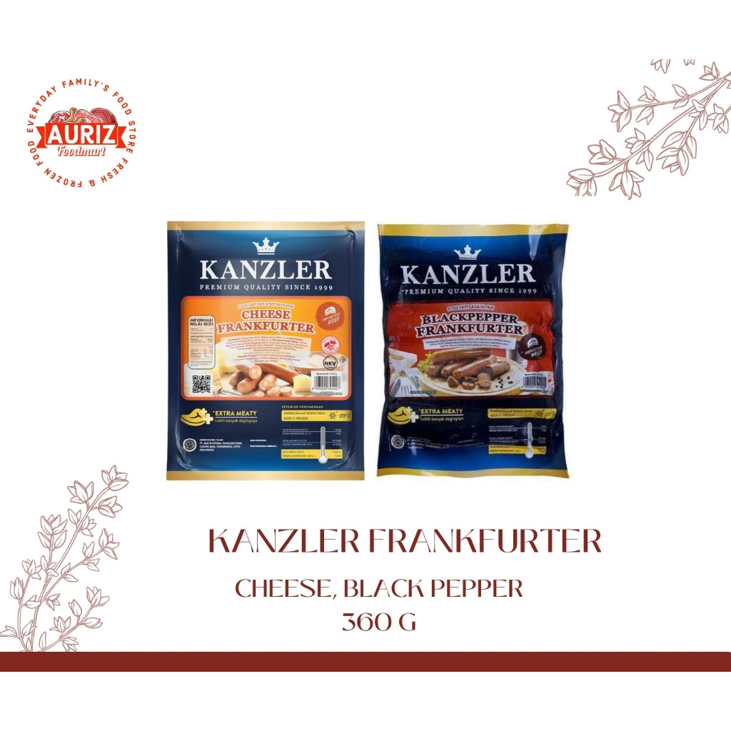 

KANZLER Sosis Frankfurter (Cheese & Blackpepper)