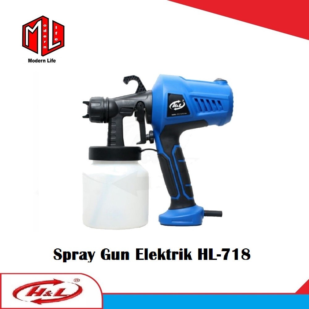 

Spray Gun Elektrik HnL HL 718 Mesin Semprot CAT Spraygun Electric 718