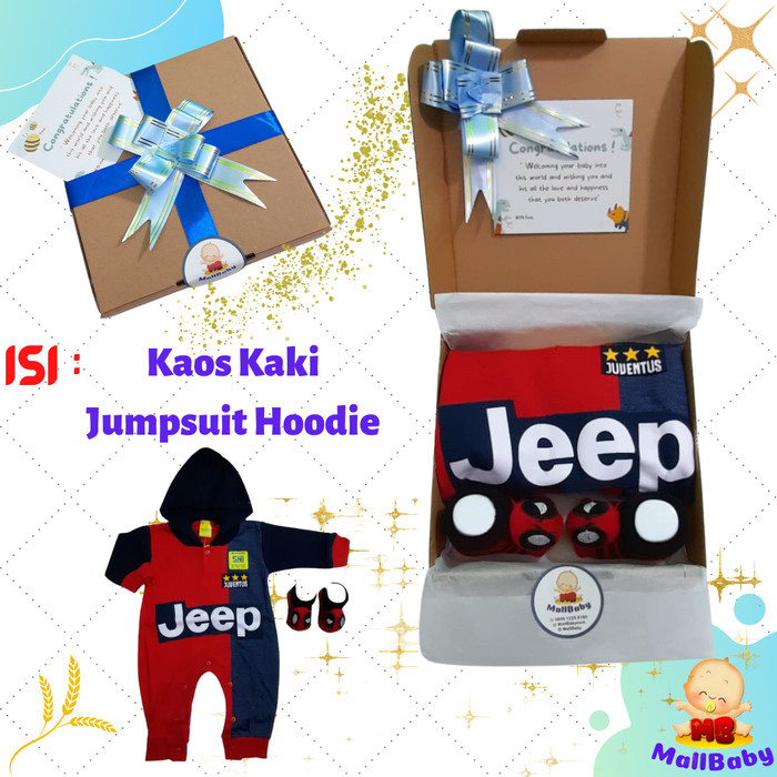 

[[BEST]]Terlaris Kado Bayi Laki Laki Tuxedo Gift Set Hampers Bayi Newborn Lahiran Cowok - Jeep Winter