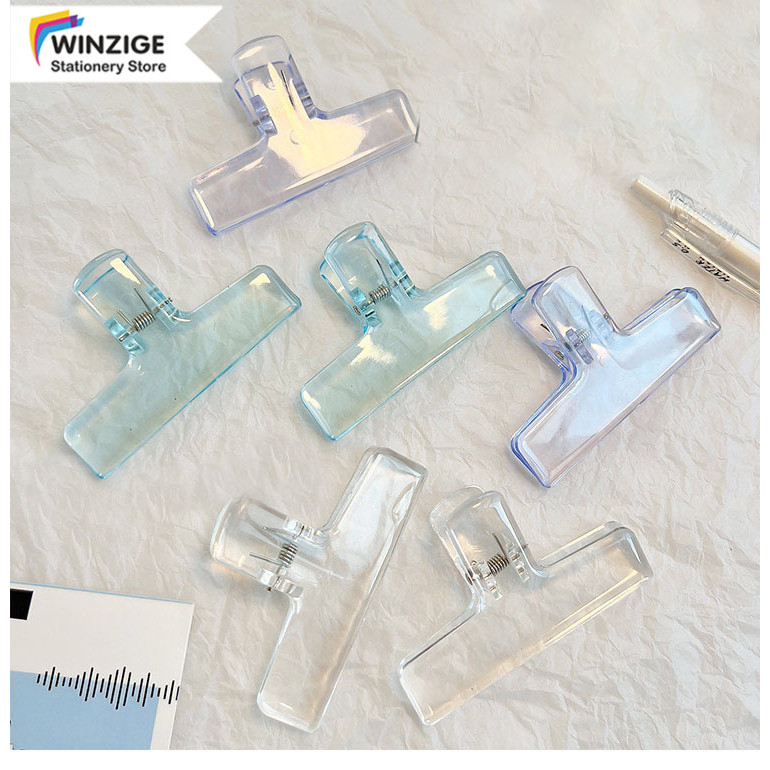

Winzige Transparan Paper Clip Aesthetic / Klip Kertas / Klip Penjepit Kertas Alat Tulis Lucu