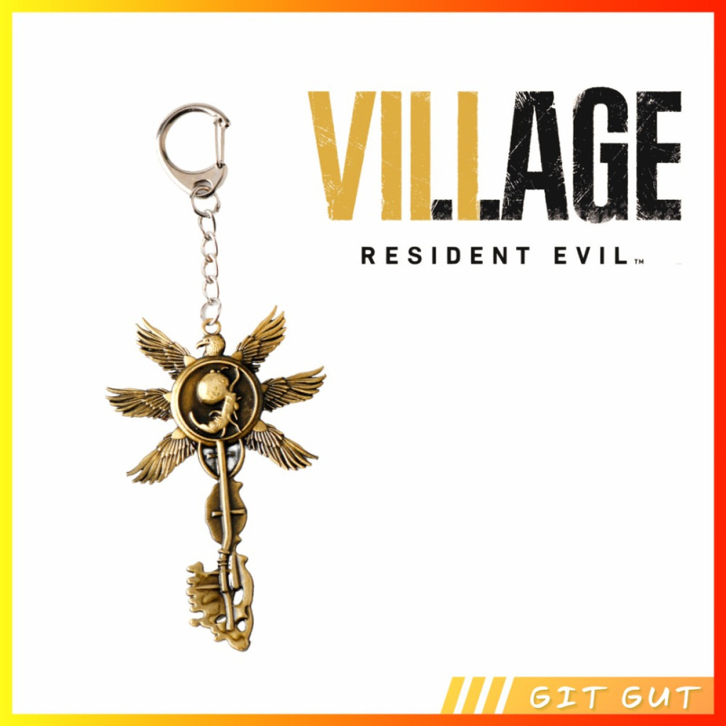 Keychain Gantungan Kunci Resident Evil Village Six Winged Unborn Key