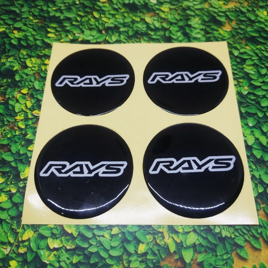 Cutting Sticker Timbul RAYS untuk Dop Tutup Velg Racing Mobil 55mm