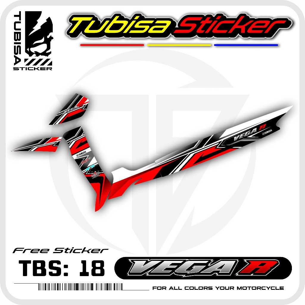 Sticker Striping Variasi Vega R Lama - Stiker Striping Motor Vega R Lama Motif Racing