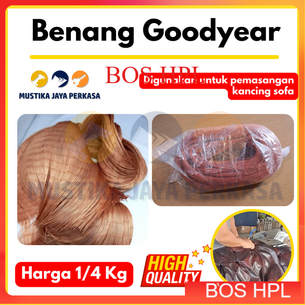 (1/4 kg) Benang Goodyear / Benang gojir / Benang Sol