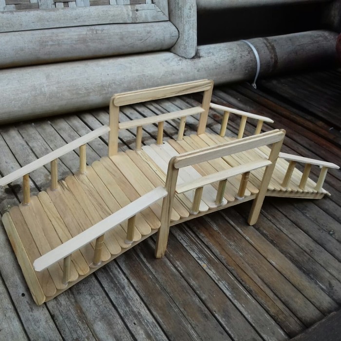 "V.NLN" - TERBARU miniatur jembatan dari stik es krim