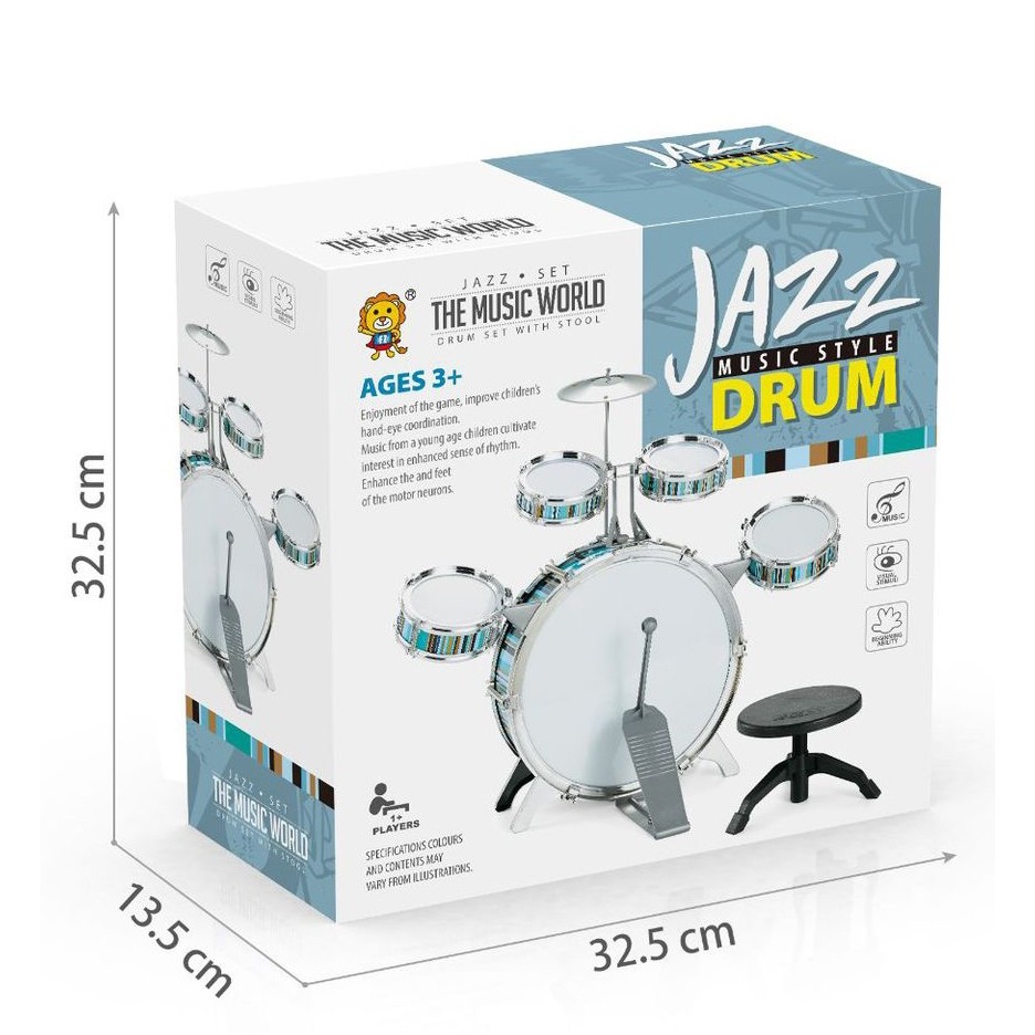 Mainan Anak Alat Musik JAZZ Drum Jumbo Mainan Alat Musik Drum Besar Edukasi Musik