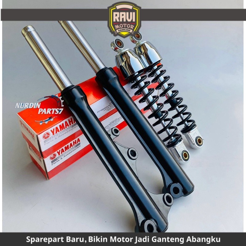 As Shock Depan Tabung + Shockbreaker Belakang Yamaha Jupiter Z New Jupiter z Robot / Jupiter Z1