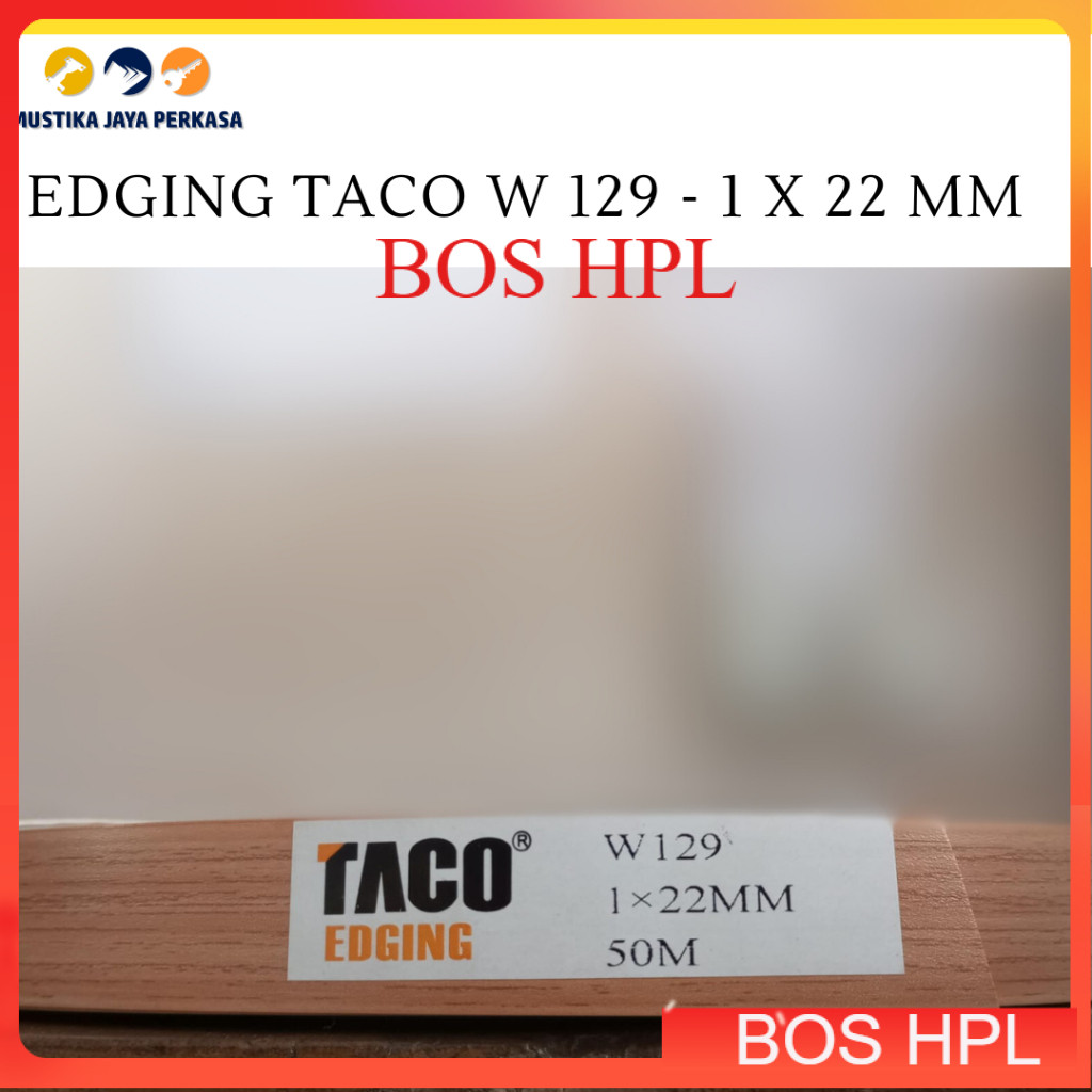 Per 5 Meter Edging Taco W 129 1 x 22 Mm Woodgrain HPL TH 129 2 cm