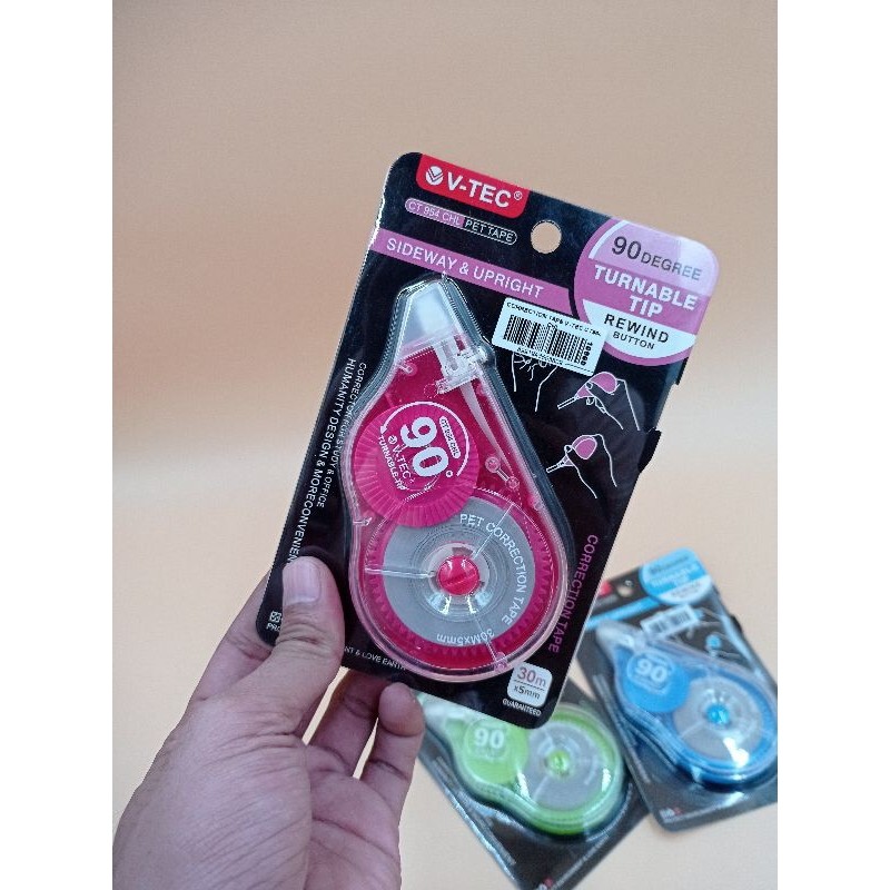 

V-TEC CT-954 CHL CORRECTION TAPE PITA KOREKSI CP TAPE TIPEX KERTAS TIPE X PENGHAPUS