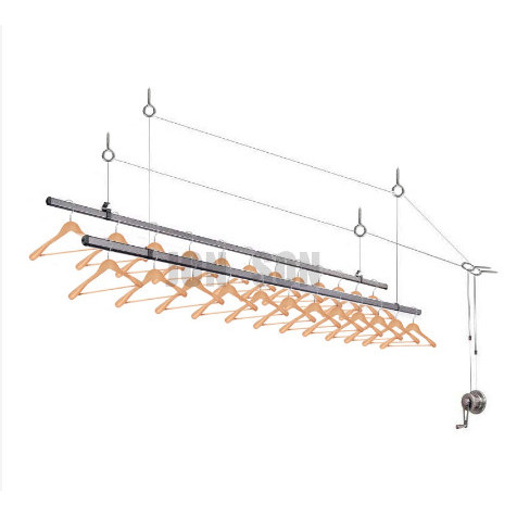 Engkol Jemuran Baju Lifting Hanger Aluminium Gantungan Pakaian - Engkol Jemuran