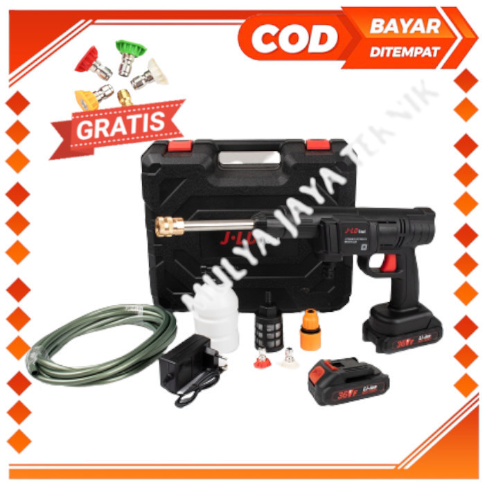 JLD Alat Steam Cuci Motor Mobil Mini Mesin Cuci Cordless 36V Set Box