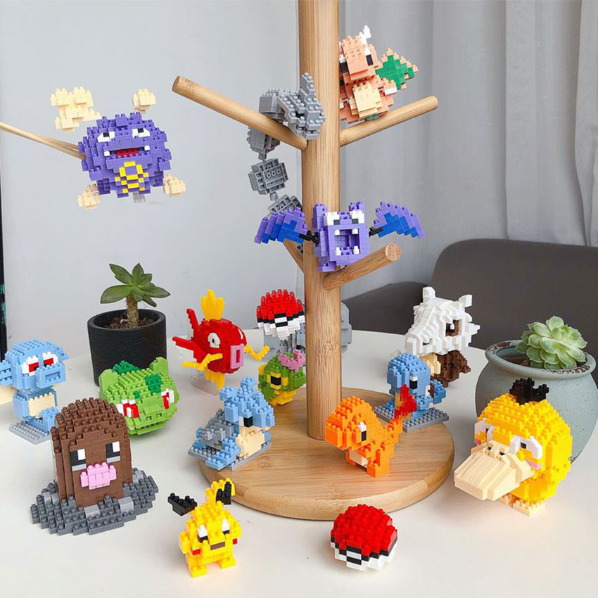 Juno Mainan Balok Pokemon Nano Blocks Micro Blocks Miniatur Pokemon