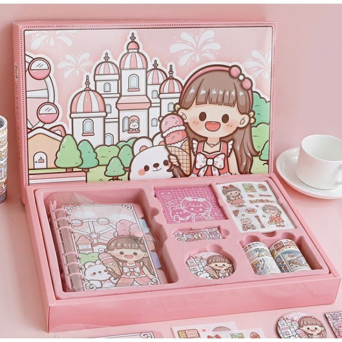 

Diary Set Buku Jurnal Binder Aesthetic Buat Hadiah Ulang Tahun Edisi D - PURPLE