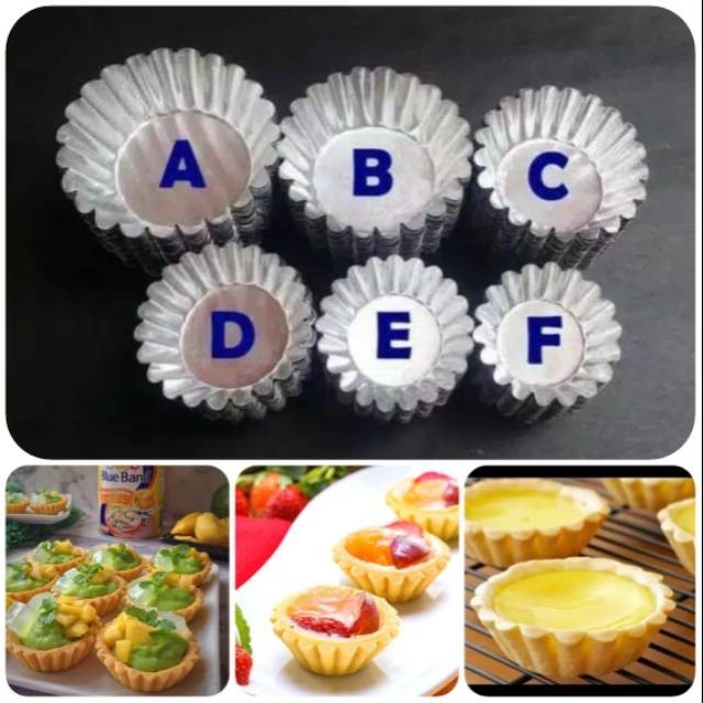 Cetakan Pie Susu Kue Pie Buah 20 pcs COD