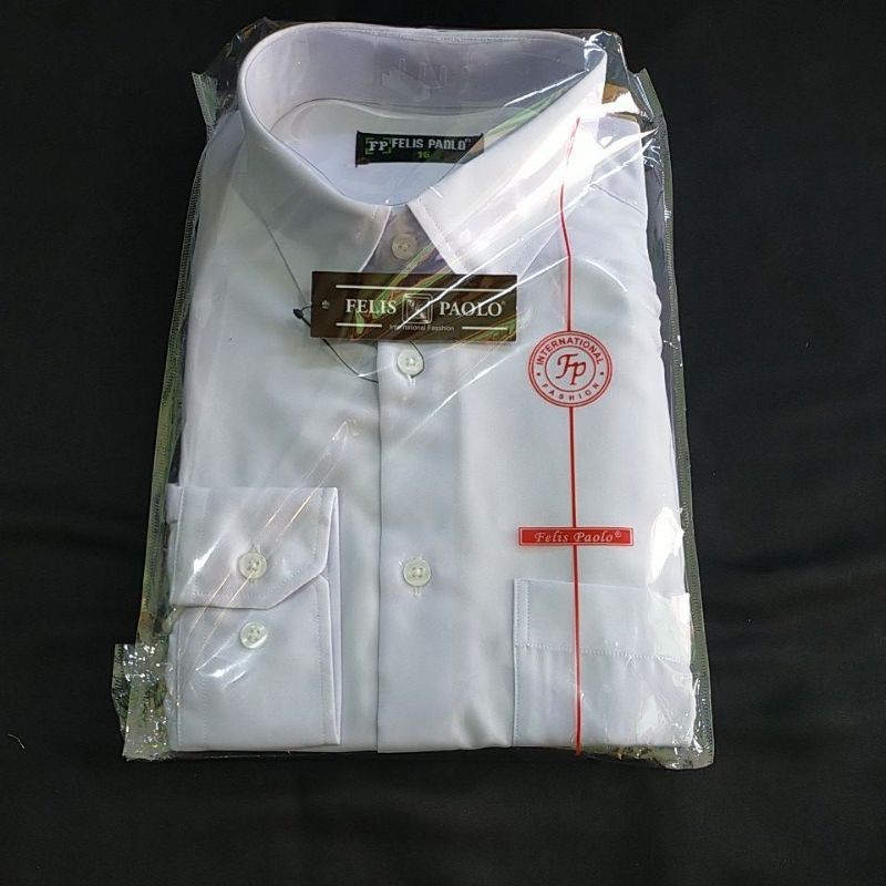 KEMEJA PRIA MERK FELIS PAOLO /AILUPAO original Lengan panjang polos. kemeja kantor