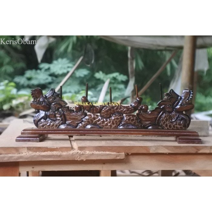

jagrak rak handle keris ukir naga kmbar kayu keras akasia JW7878 murah termurah
