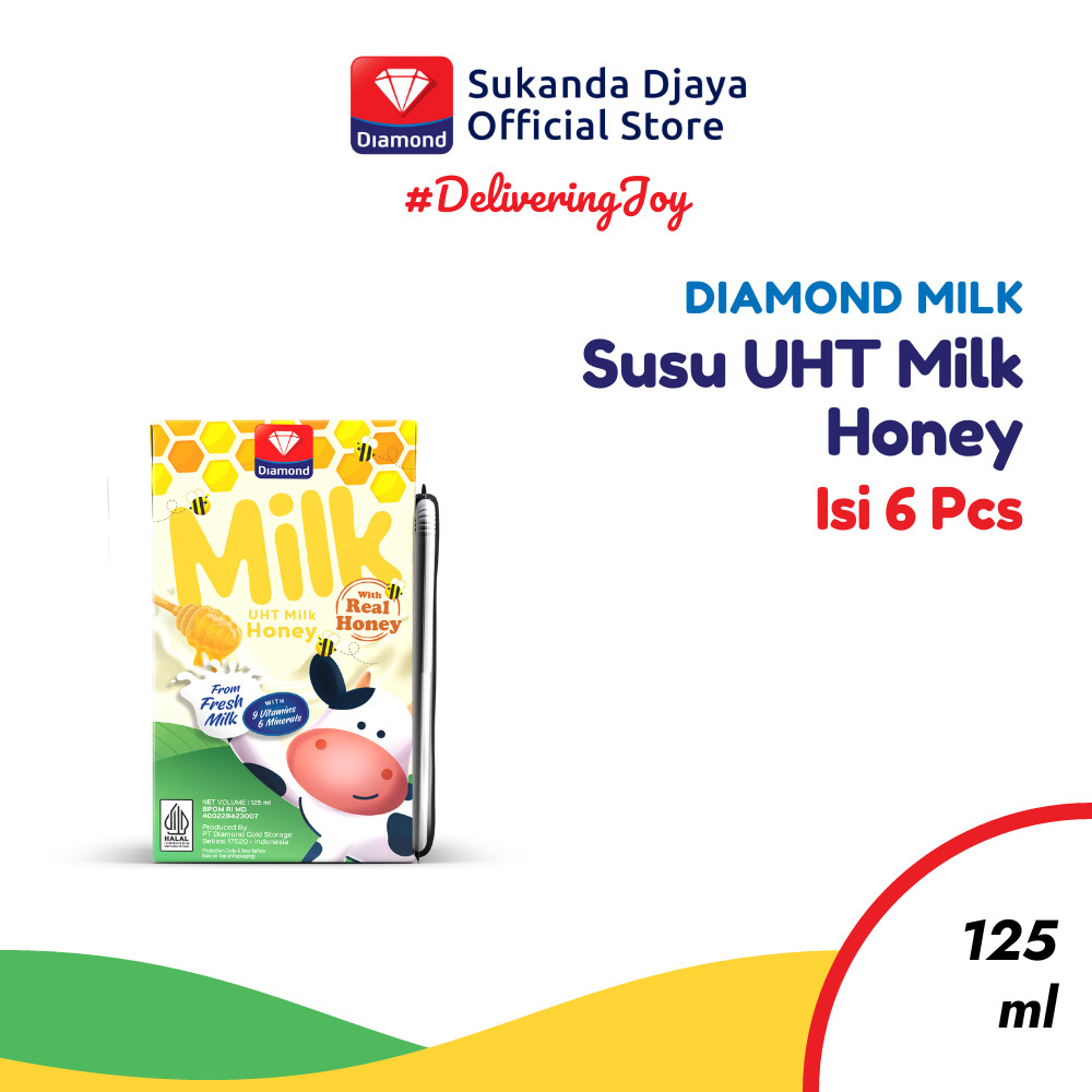 

Diamond Milk Susu UHT Honey 125 ML [Isi 6]